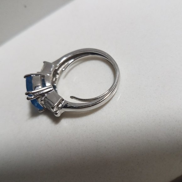 Sterling NV Topaz Ring November Birthstone - Picture 8 of 13